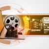 Laptop with reel