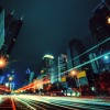 Night car motion in Shenzhen